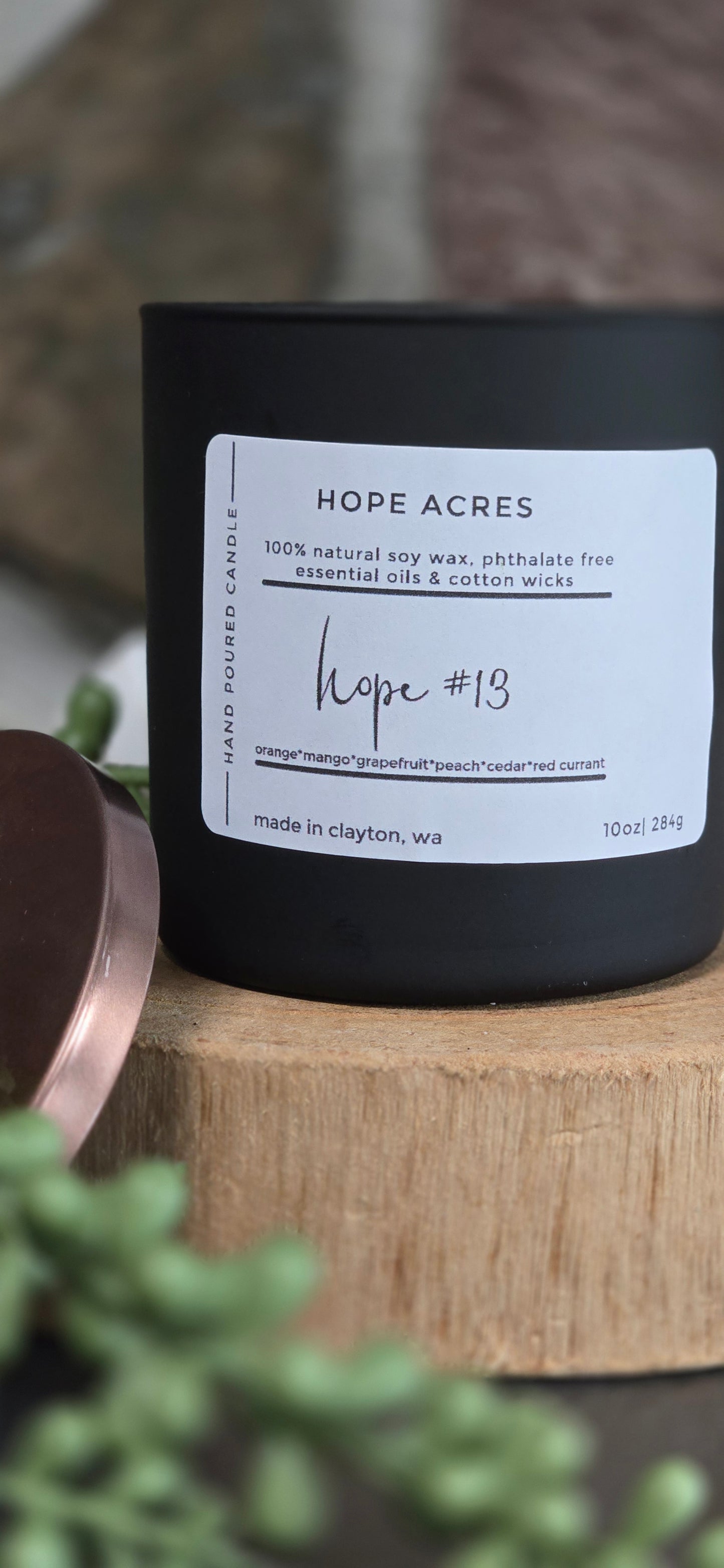 hope #13 Fruity/Summer orange*mango*grapefruit*peach*cedar - Soy Candle