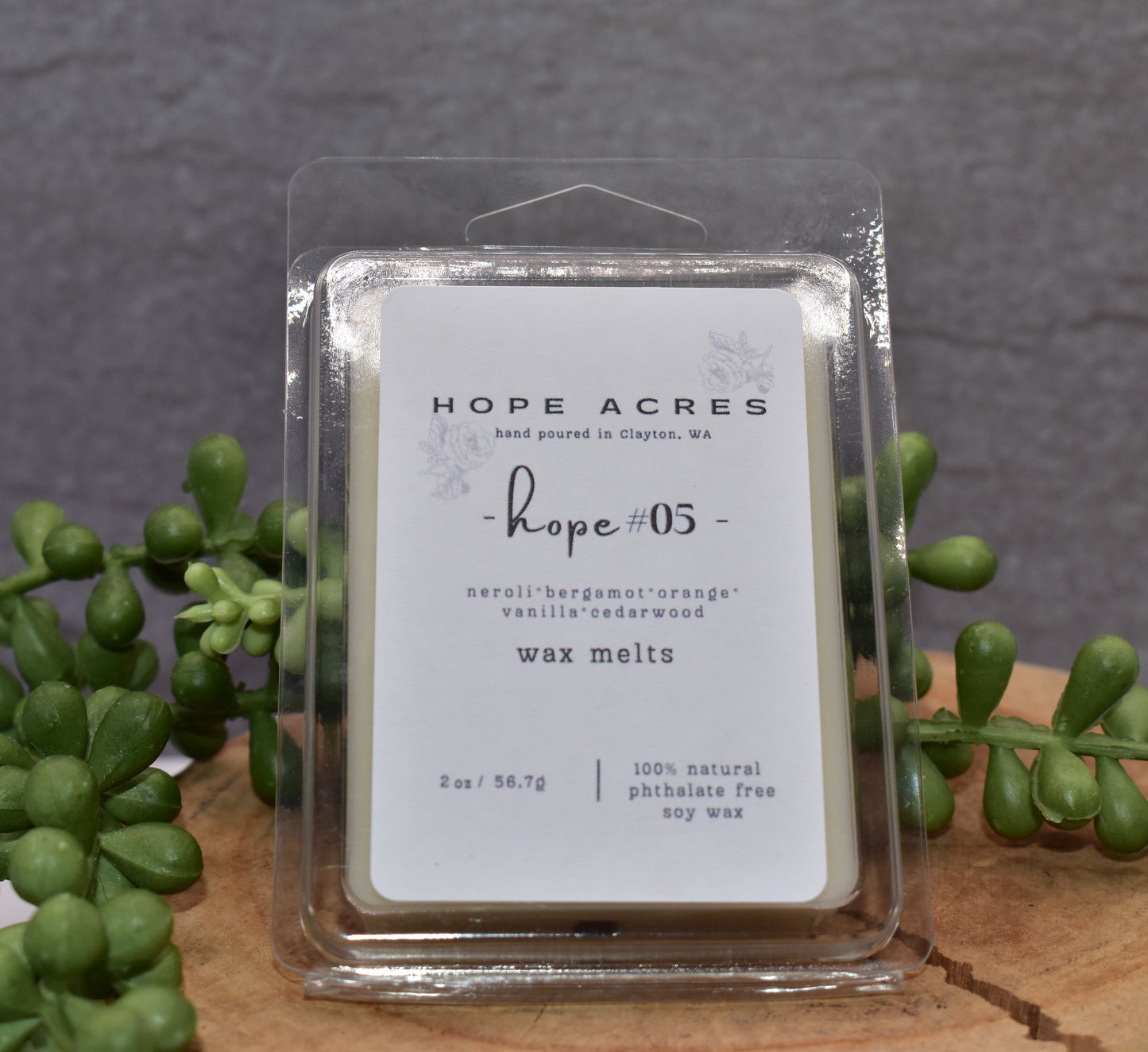 hope #05 Floral/Spring neroli*tangerine*bergamot*sea salt*vanilla*cedar - Wax Melts 2oz