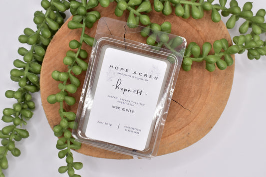 hope #14 Wax Melts Coco/Apricot Creme 2oz